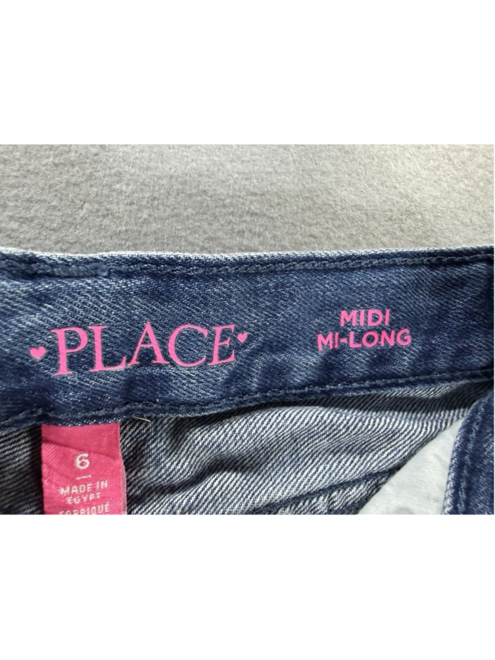 Children’s Place Girls Midi Mi-long Jean Shorts Size 6 Adjustable Waist